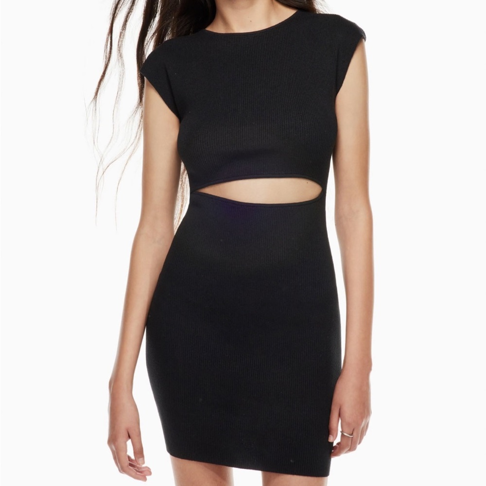 Wilfred | Knit Cut-Out Mini Dress